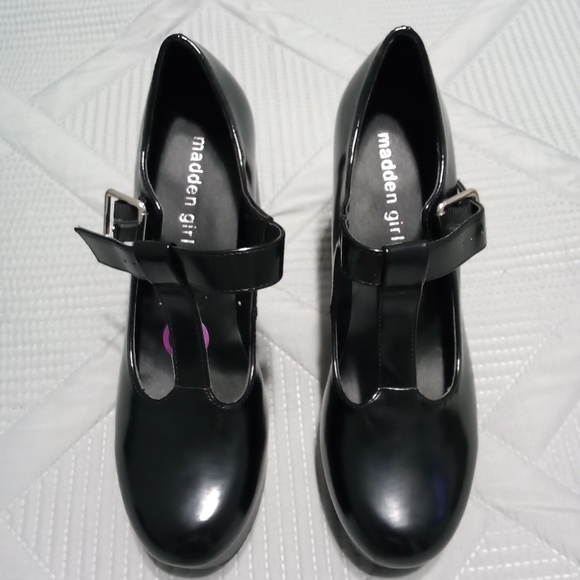 Madden Girl Shoes - MADDEN GIRL MARY JANE ROONY SHOES, SIZE 6.5 in BLACK COLOR
